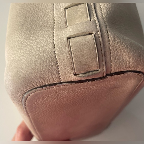 COACH Vintage Legacy Thompson Parchment Satchel Pebbled Leather - Picture 11 of 11